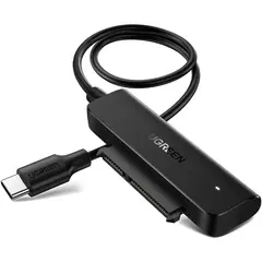 Type-C ადაპტერი UGREEN CM321 (70610), Type-C 3.0 to 2.5-Inch SATA Converter, 50cm, Black  - Primestore.ge