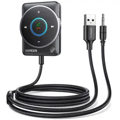 Bluetooth მიმღები UGREEN CM723(35002), Bluetooth 5.4 Aux Car Adapter, Black  - Primestore.ge