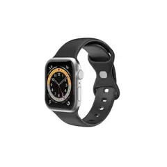 სმარტ საათის სამაჯური Celly Band WBANDSIL For Apple Watch Band 42/44/45mm Black  - Primestore.ge