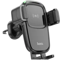 მანქანის დამტენი Hoco DCA37 Dawn suction cup car holder Balck  - Primestore.ge