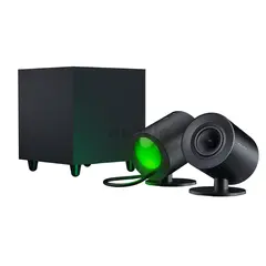 დინამიკი Razer Multimedia speaker Nommo V 2.1, USB, BT, RGB, black  - Primestore.ge