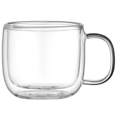 ჭიქების ნაკრები Ardesto AR2645BWH, 450ml, 2pcs, Double Wall Mug Set, Transparent  - Primestore.ge
