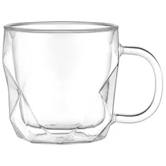 ჭიქების ნაკრები Ardesto AR2645BCH, 450ml, 2pcs, Double Wall Mug Set, Transparent  - Primestore.ge