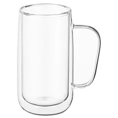 ჭიქების ნაკრები Ardesto AR2640BHR, 400ml, 2pcs, Double Wall Mug Set, Transparent  - Primestore.ge