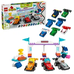 ლეგო LEGO Constructor DUPLO Town F1 Team Race Cars & Drivers  - Primestore.ge