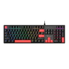კლავიატურა A4tech Bloody S510R RGB Mechanical Gaming Keyboard US Layout Fire Black (Blue Switch)  - Primestore.ge