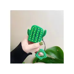 ყურსასმენის ქეისი Silicone Case for AirPods 2nd gen - Cactus  - Primestore.ge