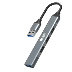 USB ჰაბი Marvo USB (3.0) hub 4-port, UH-ATC01, metal  - Primestore.ge