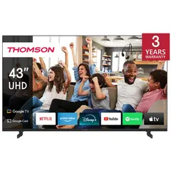 ტელევიზორი Thomson 43UG4S14 LED, 43", 4K UHD, Smart TV, HDMI, USB, LAN, WIFI, BT, Black  - Primestore.ge