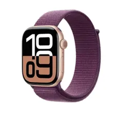 სმარტ საათი Apple Watch Series 10 GPS 42mm Rose Gold Aluminum Case With Plum Sport Band MWWK3  - Primestore.ge