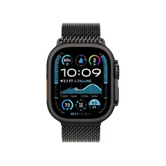 სმარტ საათი Apple Watch Ultra 2 GPS + Cellular 49mm Black Titanium Case with Black Titanium Milanese Loop - M (MX5U3GK/A)  - Primestore.ge