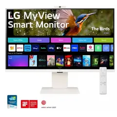 მონიტორი LG Smart 32SR85U-W 32" 3840 x 2160 IPS 400 cd/m² 5ms webOS Built-in FHD Webcam and Speakers  - Primestore.ge