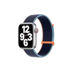 სმარტ საათის სამაჯური TVC KALEBOL Nylon Watch Band for Apple Watch Series 10 Ultra 9 8 7 SE 6 5 4 3 2 1 46mm 49mm 45mm 44mm 42mm Wrist Strap - Deep Navy Blue  - Primestore.ge