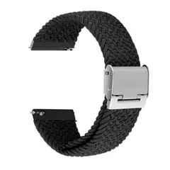 სმარტ საათის სამაჯური Samsung Galaxy Watch 42mm Elastic Nylon Watch Band - Black  - Primestore.ge