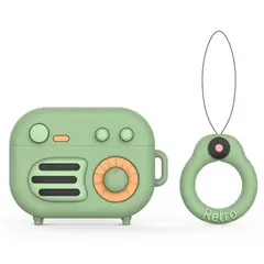 ყურსასმენის ქეისი Silicone Case for AirPods Pro - Green  - Primestore.ge