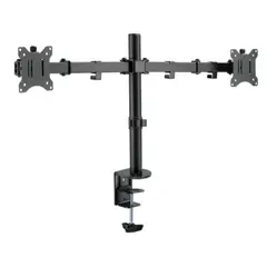 მონიტორის საკიდი Logilink BP0098 Dual Monitor mount 17"-32" steel 360° VESA plate  - Primestore.ge