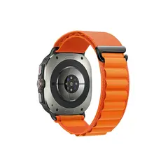 სმარტ საათის სამაჯური TVC Samsung Galaxy Watch Ultra 47mm Nylon Watch Strap G Hook Wristband - Orange  - Primestore.ge