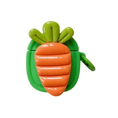 ყურსასმენის ქეისი Silicone Case For AirPods 2nd gen - Carrot  - Primestore.ge