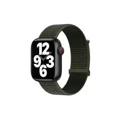 სმარტ საათის სამაჯური TVC KALEBOL Nylon Watch Band for Apple Watch Series 10 Ultra 9 8 7 SE 6 5 4 3 2 1 46mm 49mm 45mm 44mm 42mm Wrist Strap - Army Green  - Primestore.ge