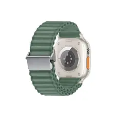 სმარტ საათის სამაჯური TVC Apple Watch Series 10 42mm / 9 8 7 41mm / SE (2023) SE (2022) SE 6 5 4 40mm / 3 2 1 38mm Wavy Texture Nylon Strap - Army Green  - Primestore.ge