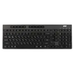 კლავიატურა 2E KS270 WL/BT Silent Membrane Keyboard Black/Grey - 2E-KS280WBGR_AK  - Primestore.ge