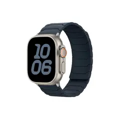 სმარტ საათის სამაჯური TVC Silicone Strap for Apple Watch Series 10 Ultra 9 8 7 SE 6 5 4 3 2 1 46mm 49mm 45mm 44mm 42mm Magnetic Band - Midnight Blue  - Primestore.ge