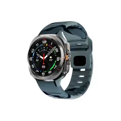 სმარტ საათის სამაჯური TVC Samsung Galaxy Watch Ultra 47mm Silicone Watch Band Breathable Sport Watch Strap - Black Grey Camouflage  - Primestore.ge