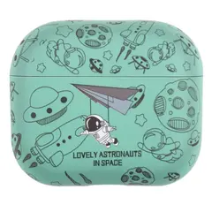ყურსასმენის ქეისი TVC AirPods 4 TPU Case Earphone Charging Box Water Transfer Printing Protective Cover - Green Astronaut  - Primestore.ge