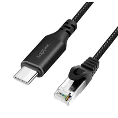 კაბელი Logilink CU0413 USB-C 3.2 to RJ45 (CAT6) Ethernet Cable Adapter 3m  - Primestore.ge