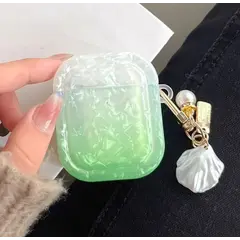 ყურსასმენის ქეისი Protective Cover For AirPods 2nd gen - Pendant/Green  - Primestore.ge