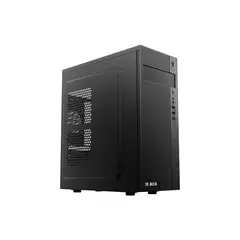 ქეისი 2E E185 Computer Case ALFA MidT, 2x USB2.0, 1x USB3.0, Steel (Side Panel), Without PSU, Black  - Primestore.ge