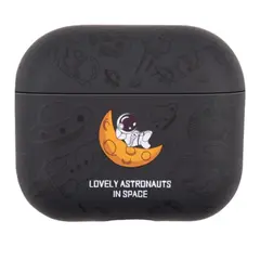 ყურსასმენის ქეისი TVC AirPods 4 TPU Case Earphone Charging Box Water Transfer Printing Protective Cover - Black Astronaut  - Primestore.ge