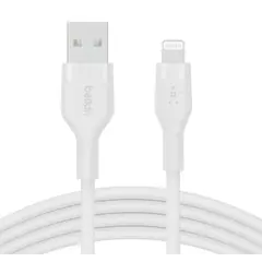 USB კაბელი Belkin USB-A Cable with Lightning Connector 1M CAA008BT1MWH White  - Primestore.ge