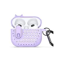 ყურსასმენის ქეისი Protective Cover for AirPods 3 - Purple  - Primestore.ge