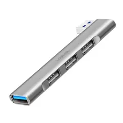USB ჰაბი Logilink UA0436 Ultraslim 4-port USB-A hub 18W Aluminium  - Primestore.ge