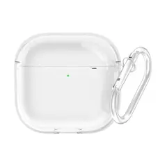 ყურსასმენის ქეისი TVC AirPods 4 Earphone Case TPU Shockproof Clear Protective Cover with Keychain  - Primestore.ge