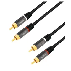 კაბელი Logilink CA1204 2 x 2 Cinch Audio Cable (RCA) 2m  - Primestore.ge