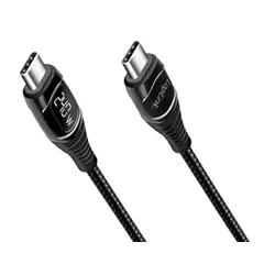 კაბელი Logilink CU0181 USB Type-C 240W PD Fast Charging Cable With E-Mark & Display 1m  - Primestore.ge