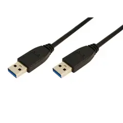კაბელი Logilink CU0039 USB 3.0 Cable AM to AM black 2m  - Primestore.ge