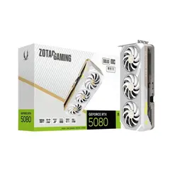 ვიდეო დაფა Zotac GAMING GeForce RTX5080 SOLID OC White Edition 16GB 256-Bit GDDR7 - ZT-B50800Q-10P  - Primestore.ge