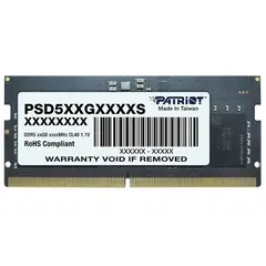 ოპერატიული მეხსიერება Patriot Signature DDR5 32GB 5600MHz SODIMM - PSD532G56002S  - Primestore.ge