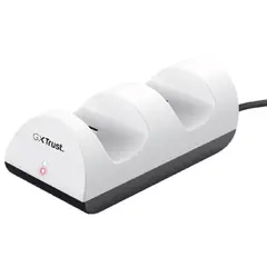 ჯოისტიკის დამტენი Trust GXT254, USB-C, USB, Duo Charging Dock for PS5, White  - Primestore.ge