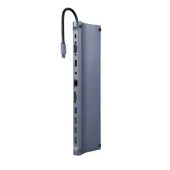 ადაპტერი Gembird A-CM-COMBO11-01 USB Type-C 11-in-1 multi-port Adapter  - Primestore.ge