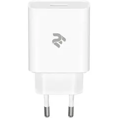მობილურის დამტენი 2Е-WC1USB18W-W, Wall Charger USB QC3.0 DC5V/3A, Max 18W, White  - Primestore.ge