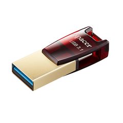 USB ფლეშ მეხსიერება Apacer 64GB USB 3.1 Type-C Dual AH180 Red  - Primestore.ge