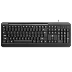 კლავიატურა 2E KM1040 Keyboard Membrane, 1.5m USB Black  - Primestore.ge