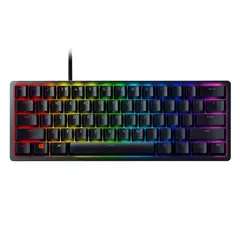 კლავიატურა Razer Gaming Keyboard Huntsman Mini Red Switch USB US RGB, Black  - Primestore.ge