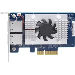 ქსელის გაფართოების ბარათი QNAP QXG-10G2T-107 Dual-port BASET 10GbE network expansion card PCIe Gen2 x4  - Primestore.ge