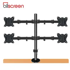 მონიტორის საკიდი ALLSCREEN MDB4-1327B Triple Monitor Desk Mount Quad-Display MONITOR SIZE:13"-27"  - Primestore.ge