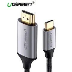 HDMI კაბელი Ugreen MM142 (50570) USB C HDMI Cable Type C to HDMI 1.5M Thunderbolt 3 for MacBook Samsung Galaxy S9 / S8 Huawei Mate 10 Pro P20 USB-C HDMI Adapter  Type C to HDMI Cable  1.5M  - Primestore.ge